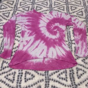 Tie die long sleeve shirt